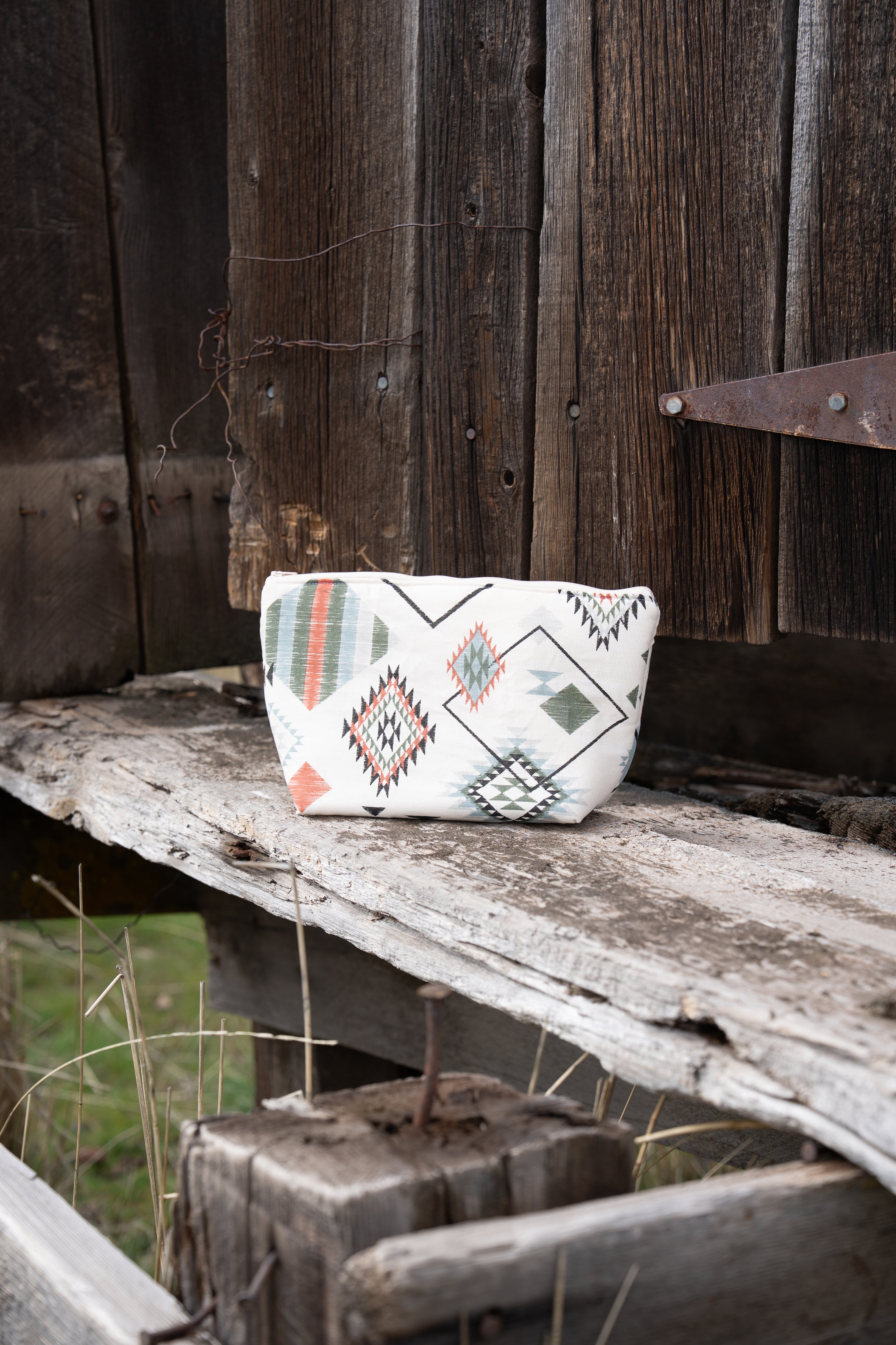 Modern Aztec Makeup Bag
