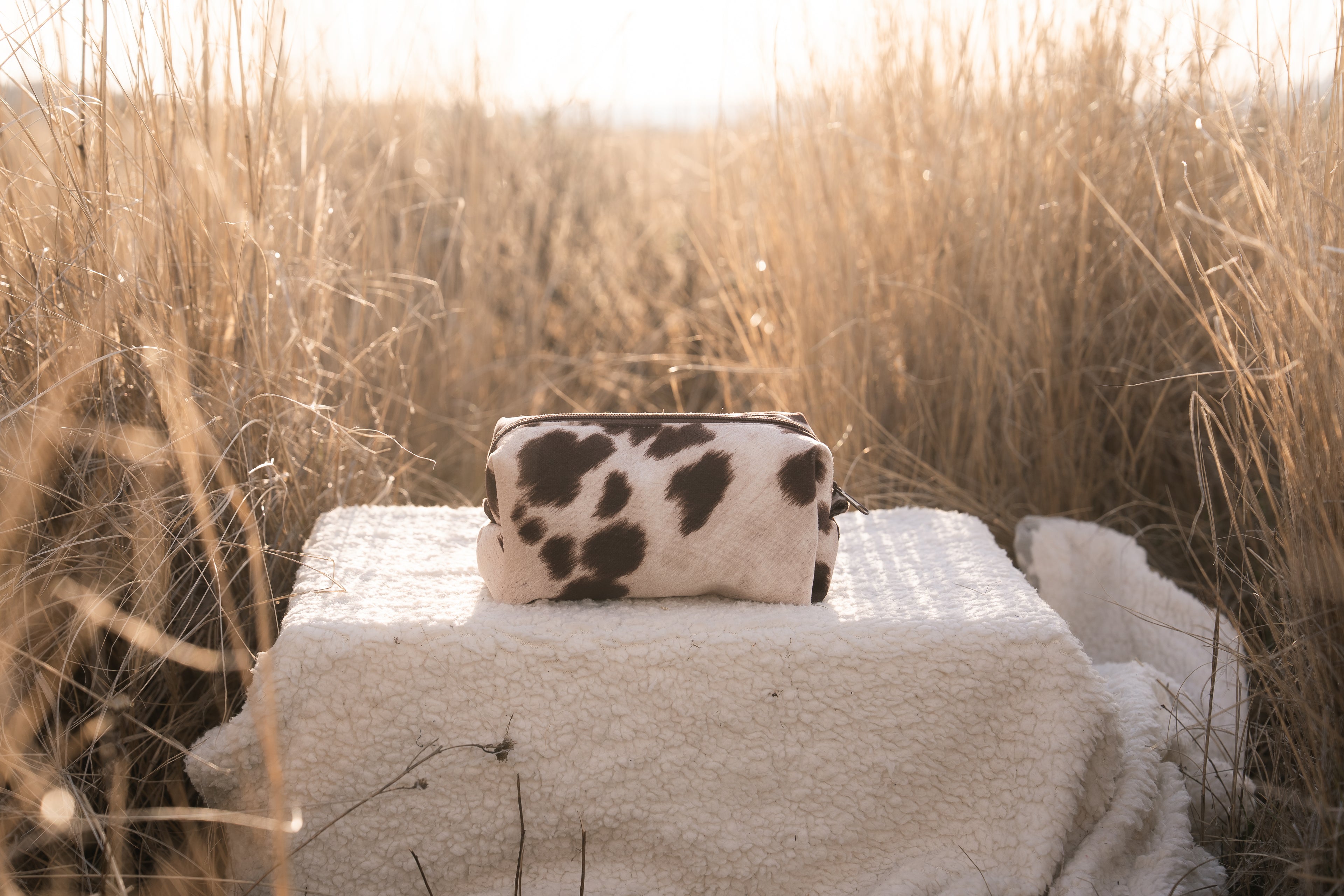 Cowhide Essentials Bag