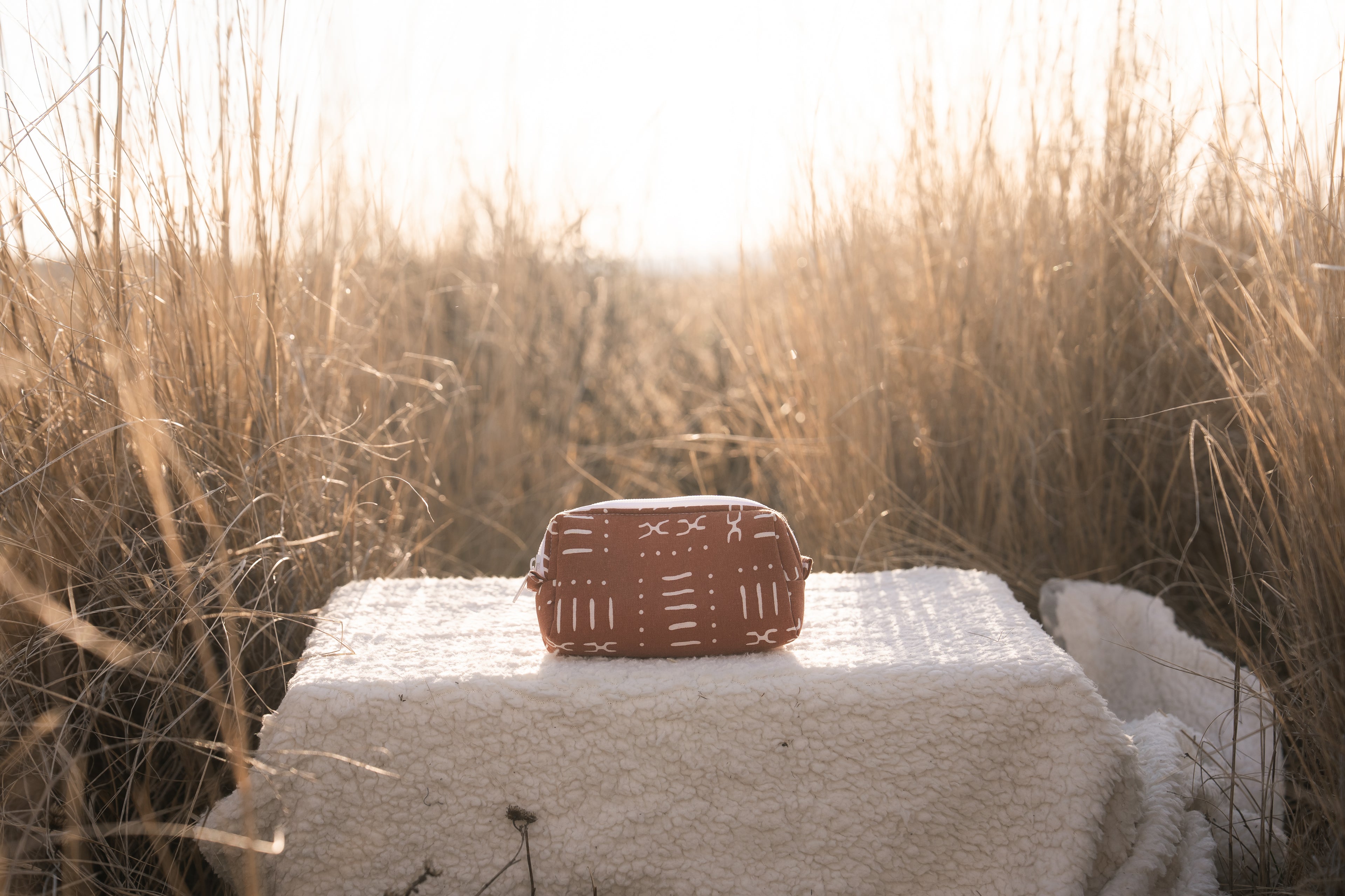 Orange Aztec Mini Bag