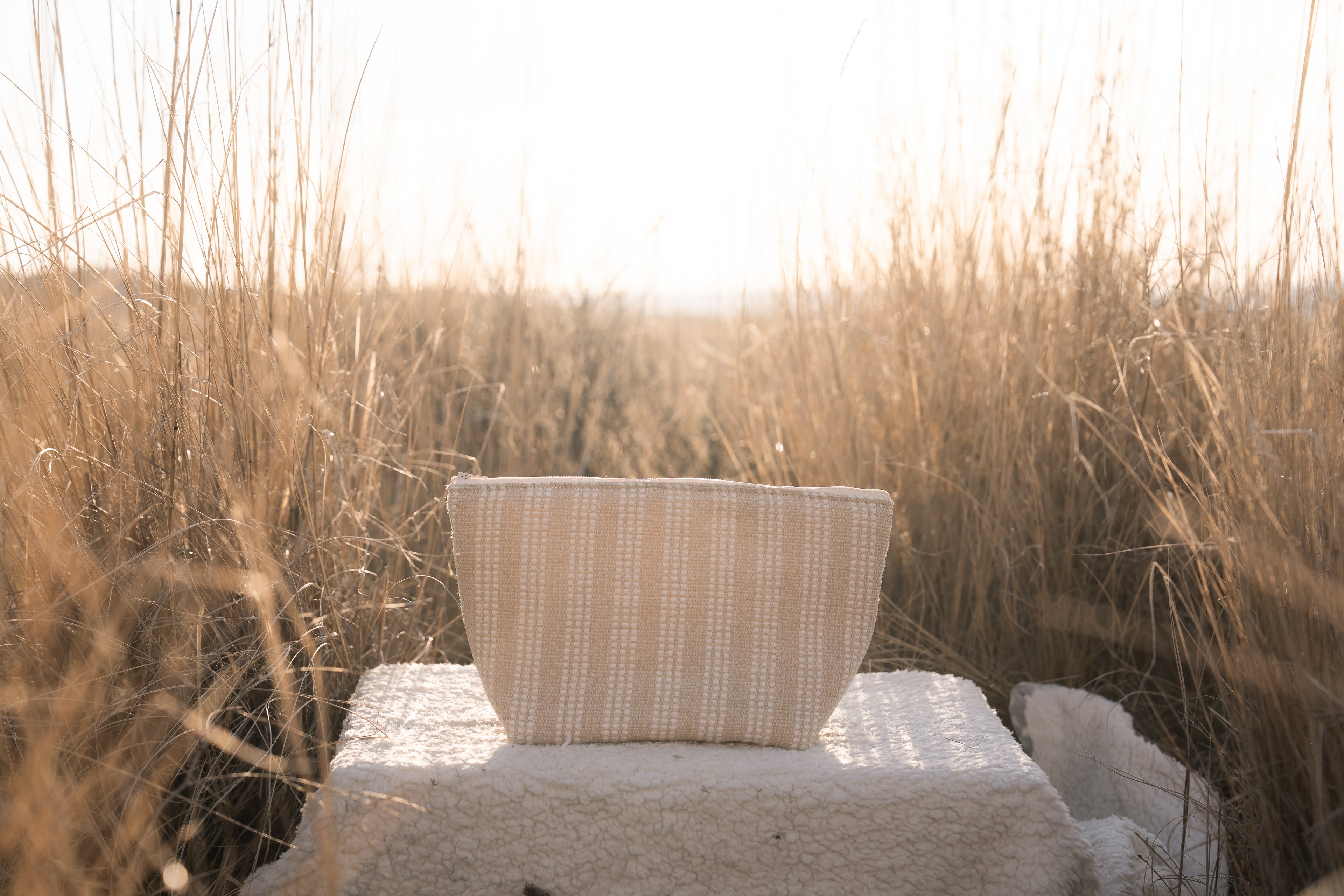 Modern Brown Makeup Bag
