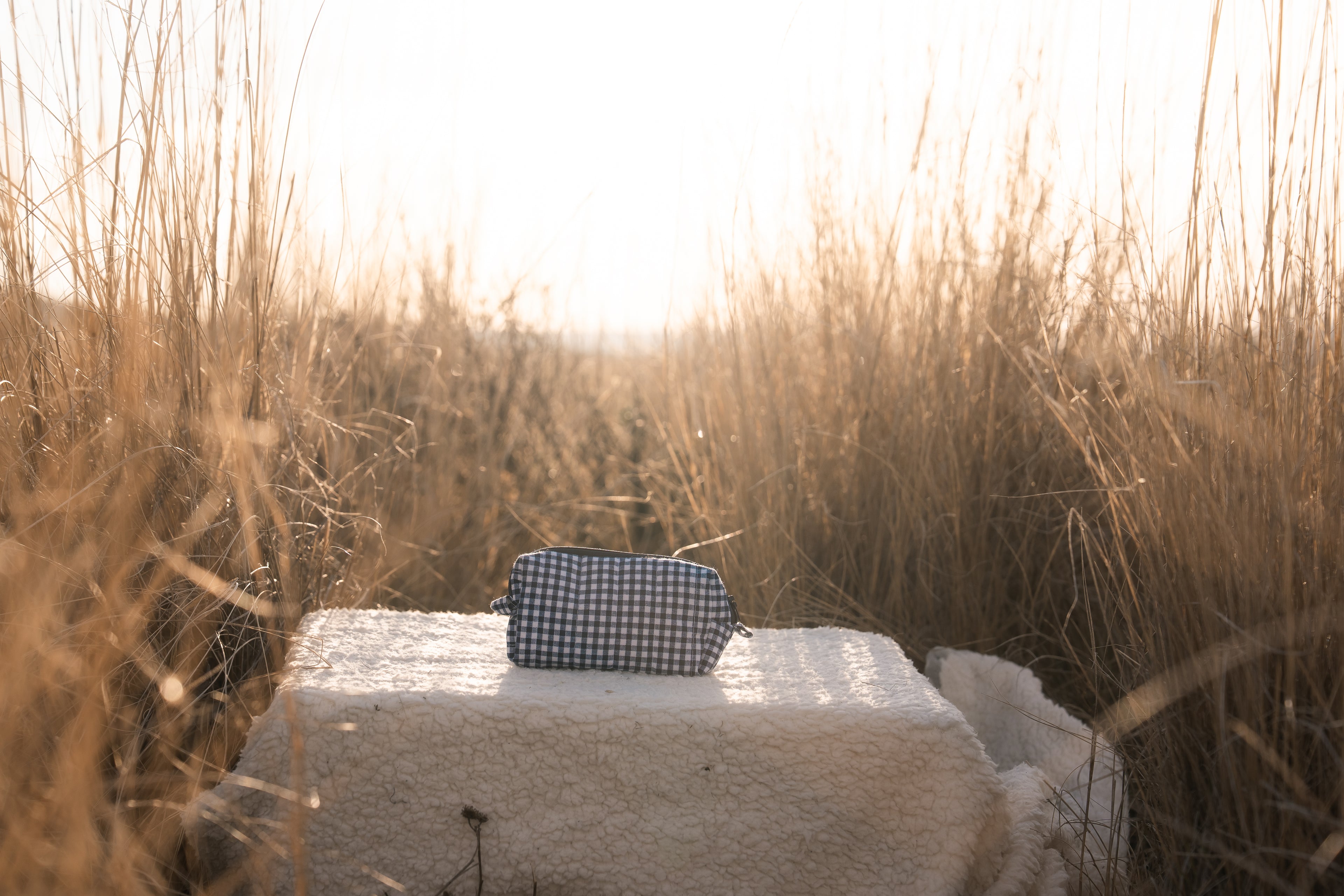 Blue Gingham Mini Bag