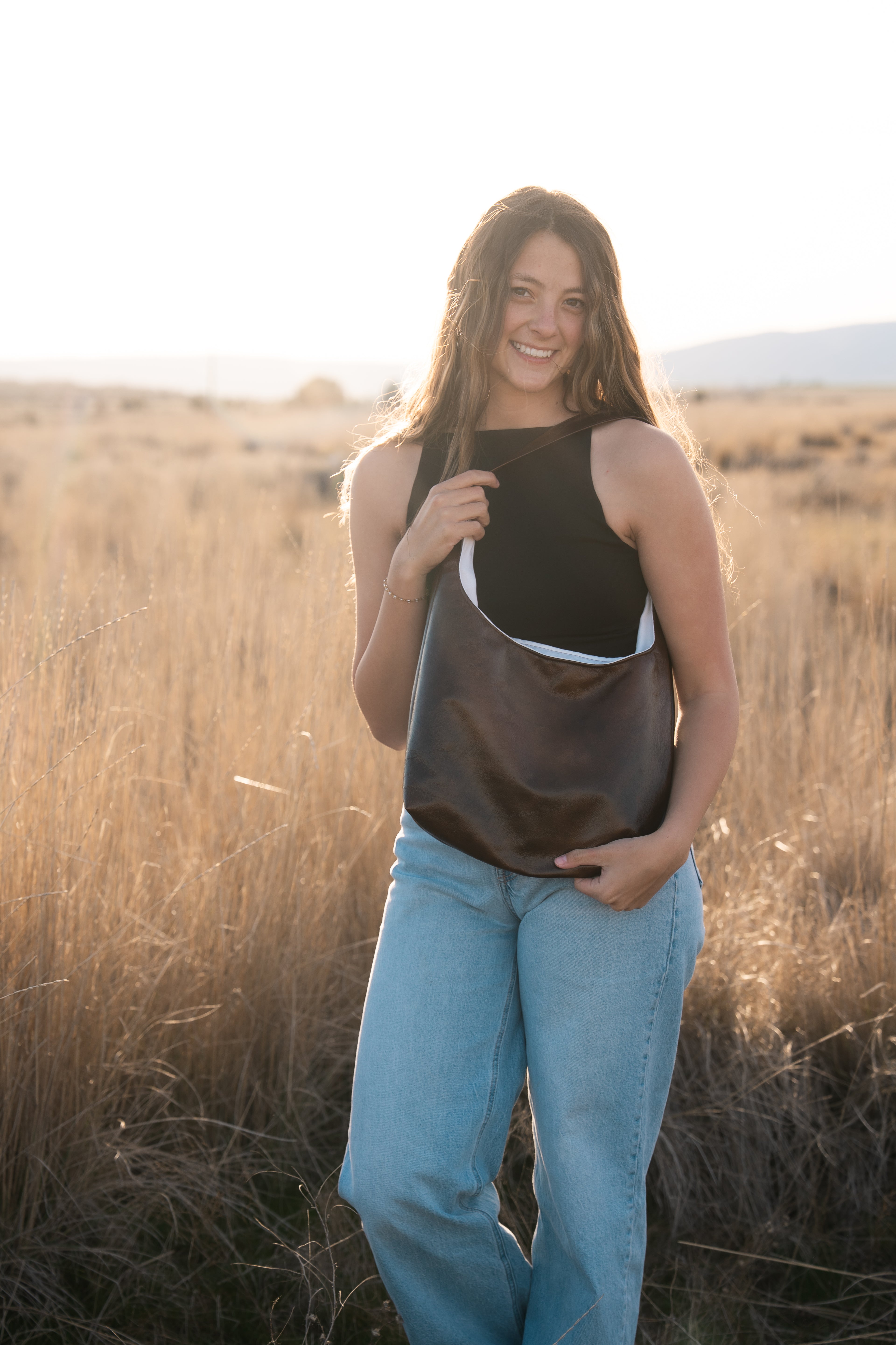 Rustic Leather Hand Bag