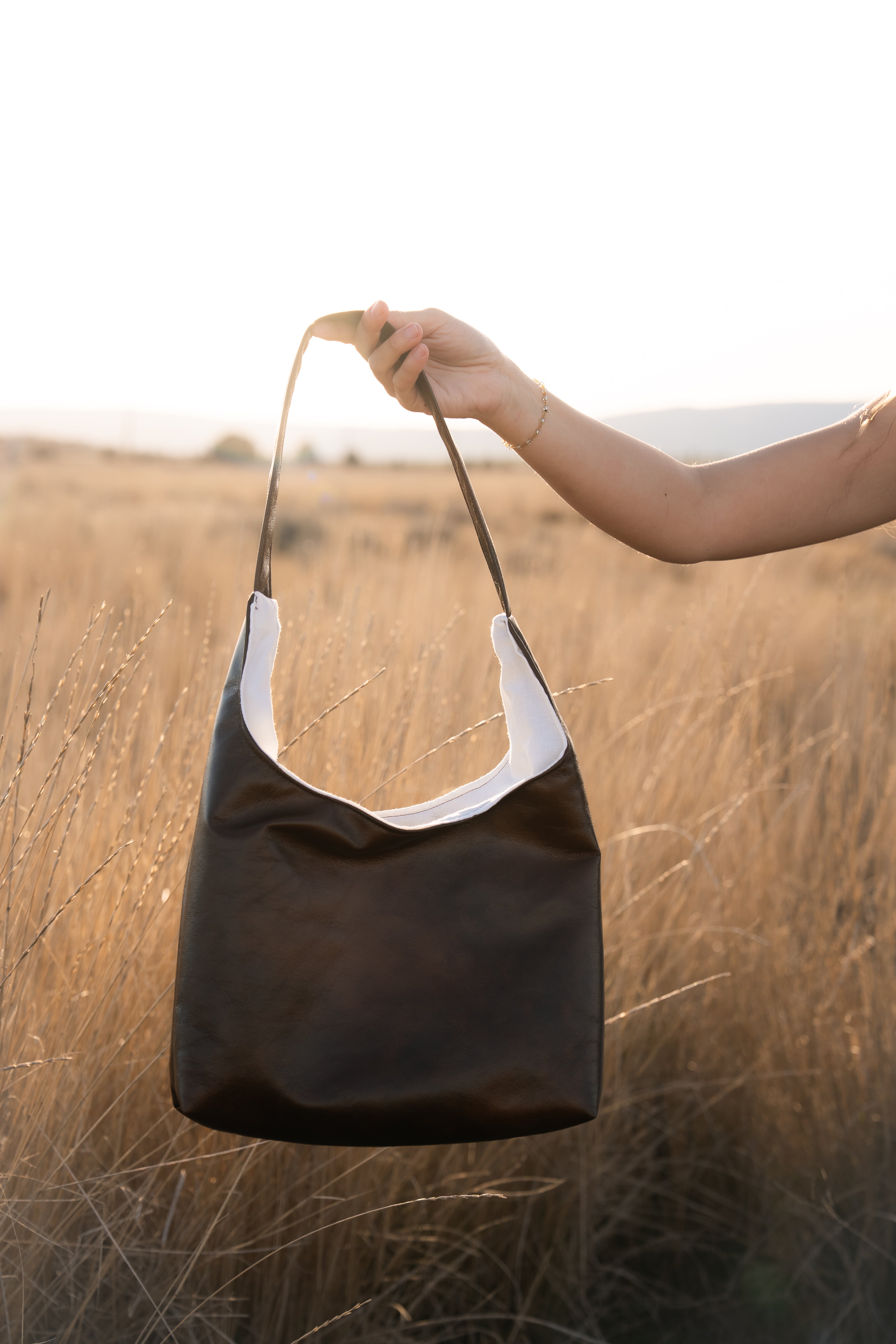 Rustic Leather Hand Bag