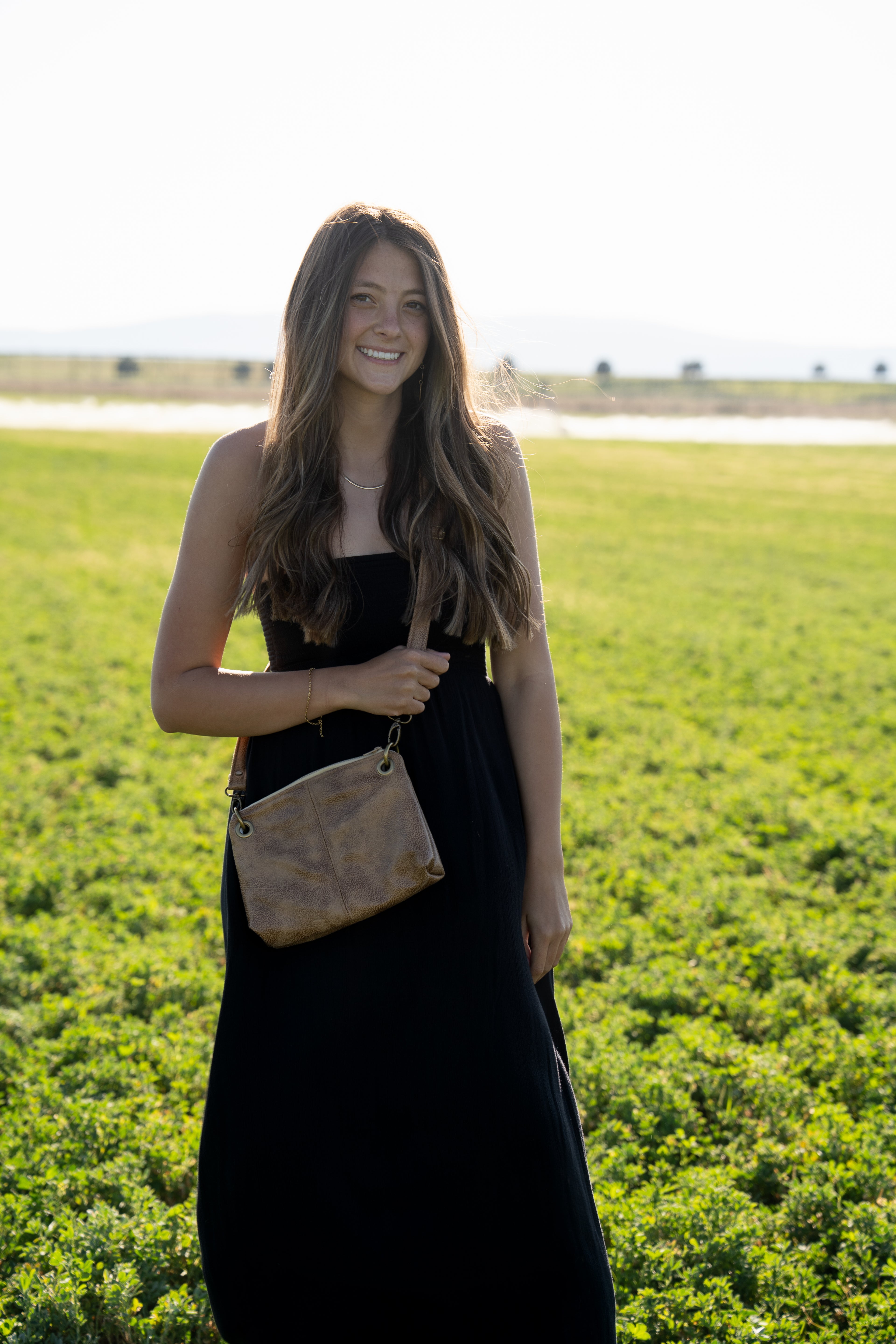 Tan Leather Crossbody Purse