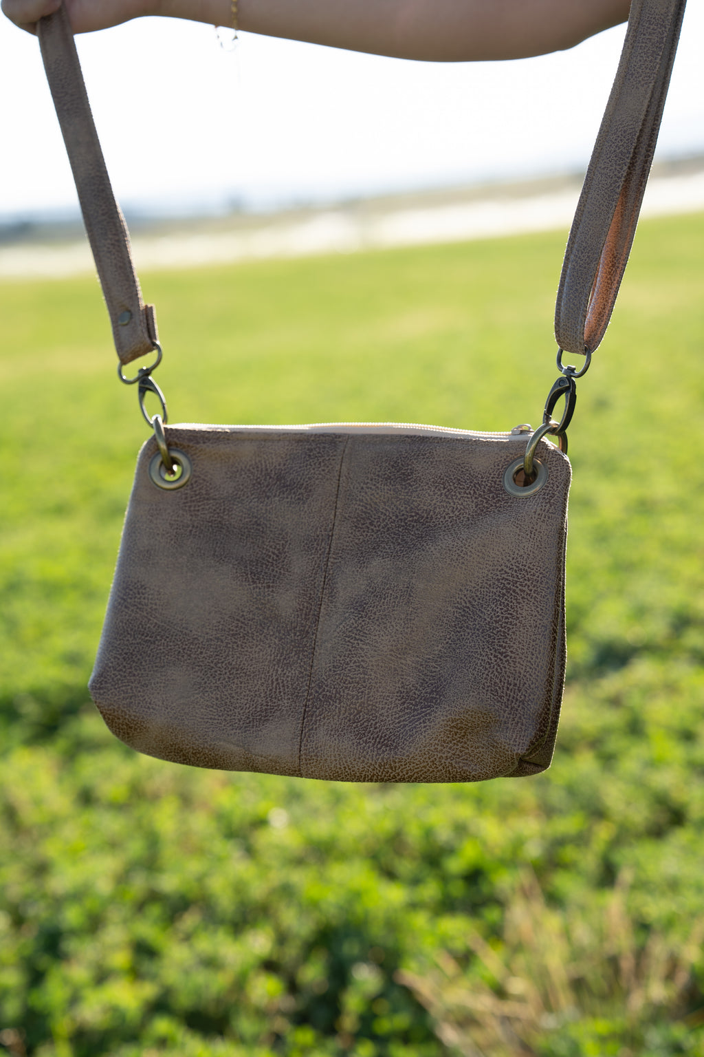 Tan Leather Crossbody Purse
