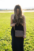 Brown Leather Crossbody Purse