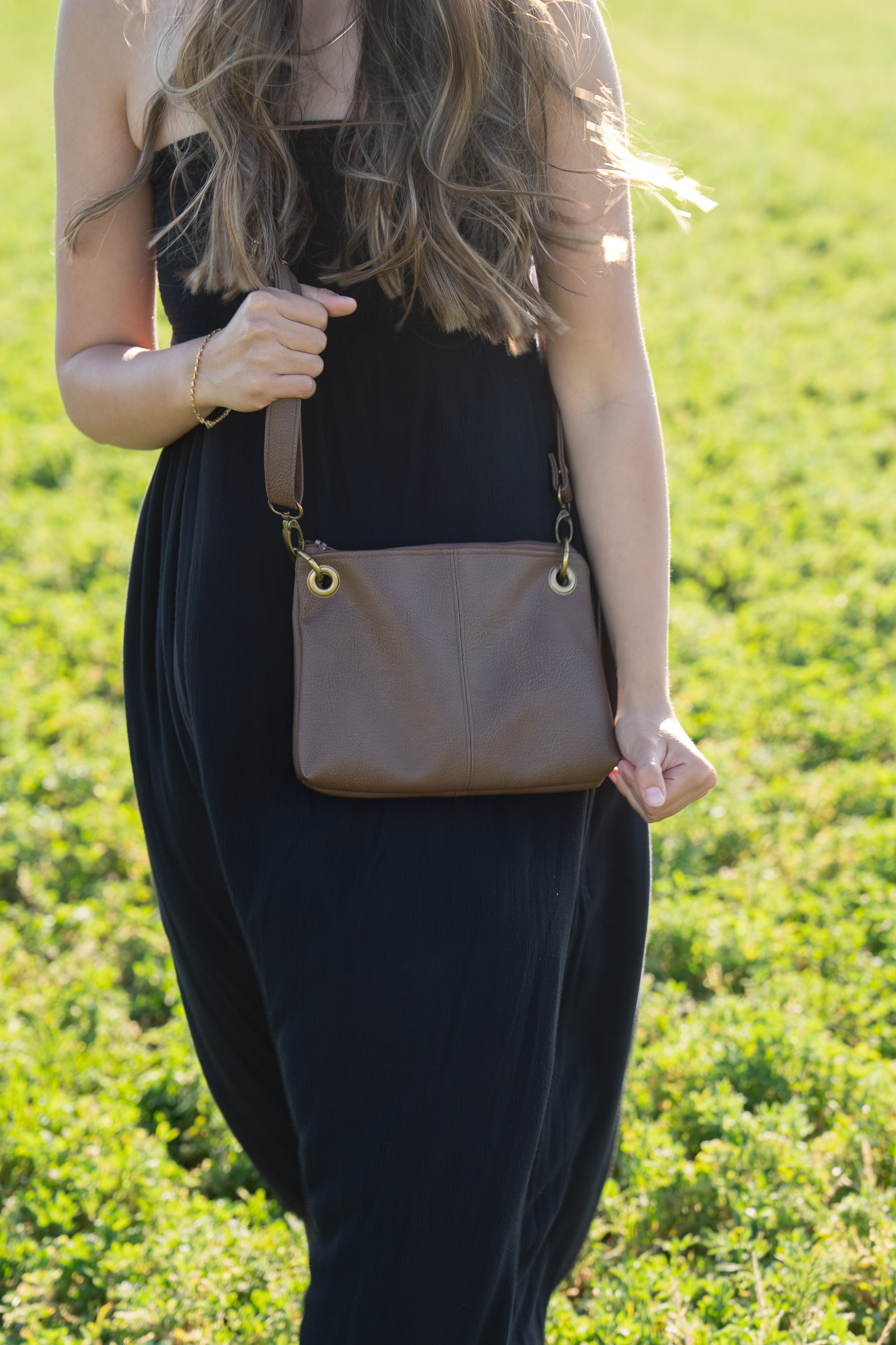 Brown Leather Crossbody Purse