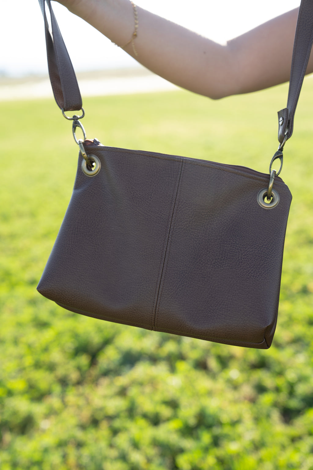 Brown Leather Crossbody Purse