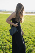 Black Leather Crossbody Purse